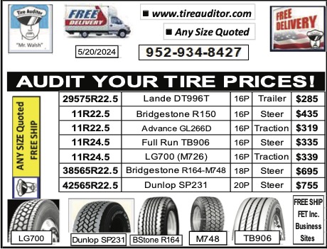 AUDIT YOUR TIRE PRICES!