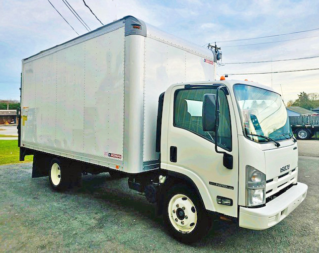 2014 ISUZU NPR HD VAN BODY w/Aluminum Power Rail Gate