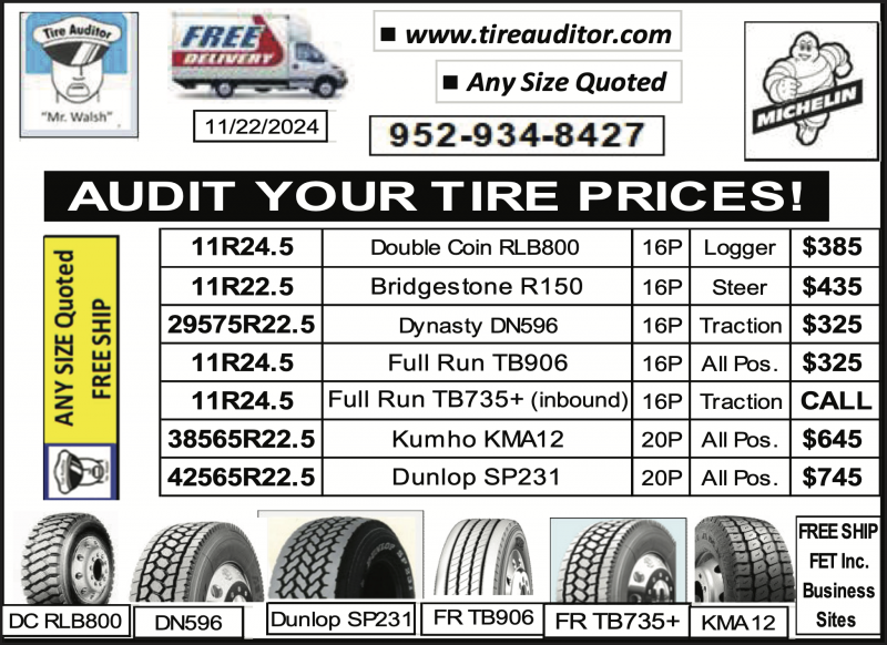 AUDIT YOUR TIRE PRICES!