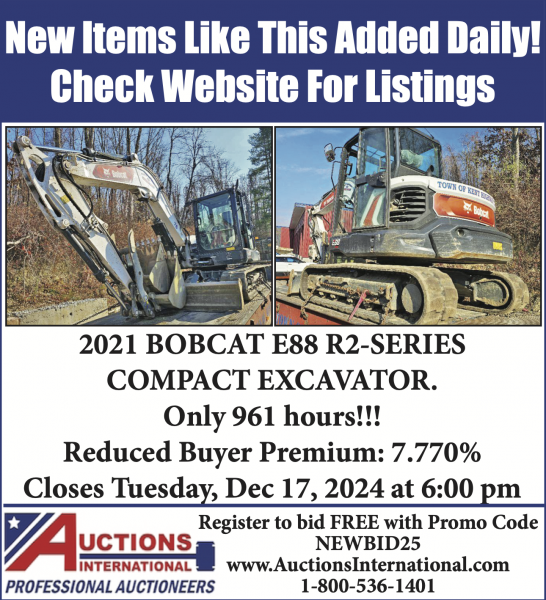 2021 BOBCAT E88 R2-SERIES COMPACT EXCAVATOR