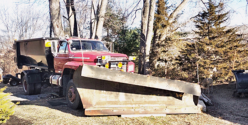 1989 FORD F-800 Roll-Off Hoist