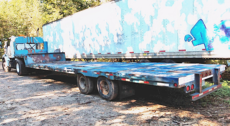 1973 BOON DROP DECK FIFTH WHEEL TRAILER